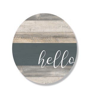 Hello Gray Stripe Whitewash
